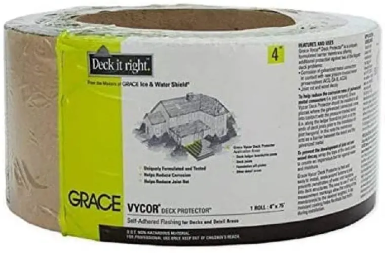 Grace 45639 4" X 75' Vycor Deck Protector - Quantity Of 18 Rolls 1