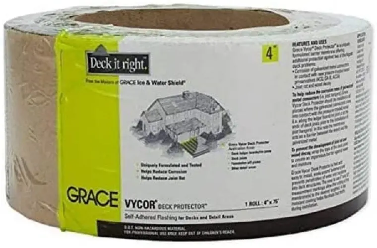 Grace 45639 4" X 75' Vycor Deck Protector - Quantity Of 2 Rolls 1
