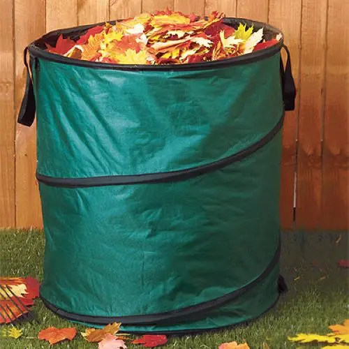 Green Thumb 6072 60-Gallon Pop Up Collapsible Yard Refuse Trash Can Container 1