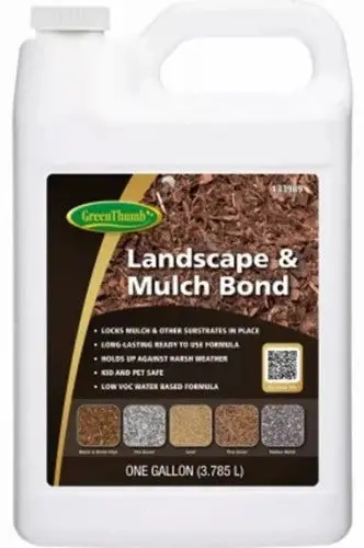 Green Thumb Gt-Lmb-Gl 1 Gallon Of Landscape & Mulch Bond Bonding Agent Adhesive 1