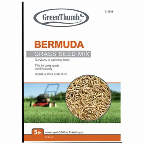 Green Thumb Gtberm5 5 Lb Bag Of Bermuda Grass Seed Blend / Mix - Quantity Of 3 1