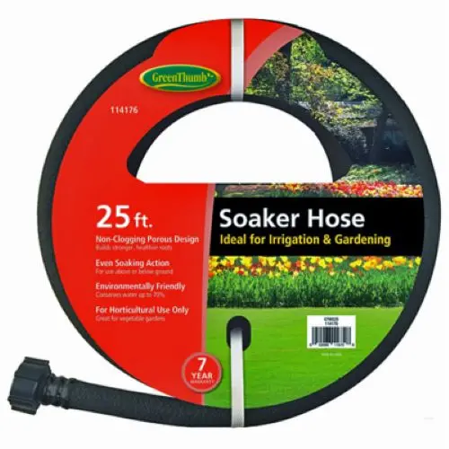 Green Thumb Gtws25 25' Foot Weeper Soaker Porous Rubber Garden Hose - Quantity Of 1 1