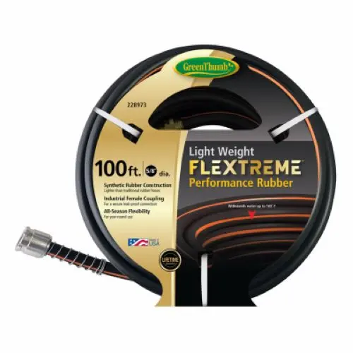 Green Thumb Gtxpr58100 5/8" Inch X 100' Foot Light Weight Flextreme Performance Rubber Garden Hose - Quantity Of 6 1
