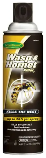 Green Thumb Hg-187978 17.5 Oz Can Of Wasp & Hornet Pest Control Spray - Quantity Of 6 1