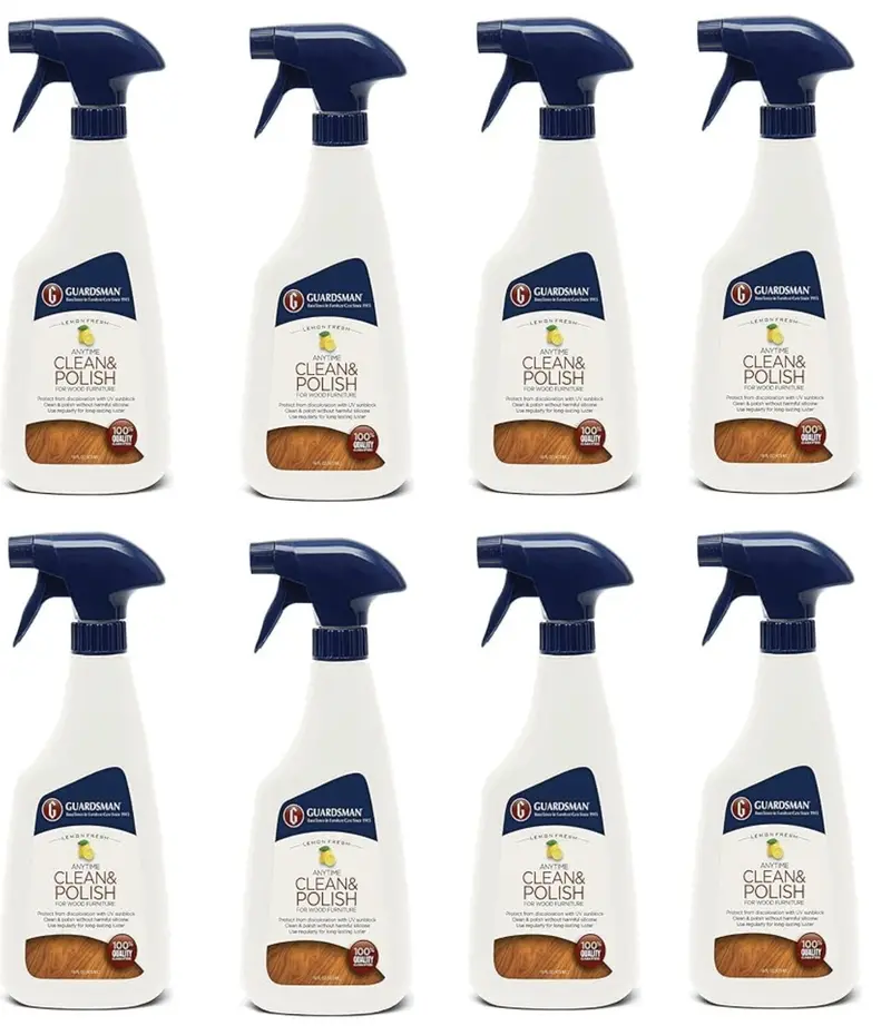 Guardsman 461300 Furniture Cleaner & Polish Wax-Free Lemon Scent 16 Oz - Quantity Of 8 1