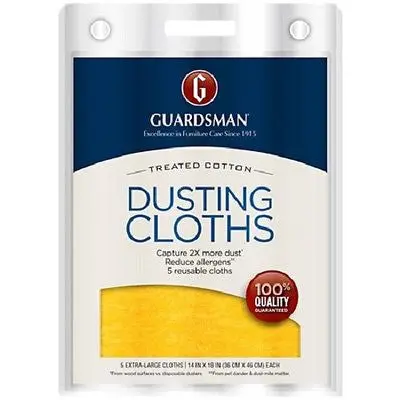 Guardsman 462700 5 Pack Ultimate Reusable Lint Free Dusting Cloths - Quantity Of 2 1