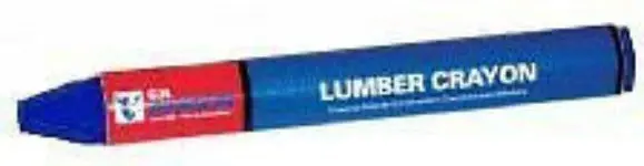 Hanson 10366 Blue 1/2" Hexagon X 4.5" Lumber Marking Crayons - Quantity Of 144 1