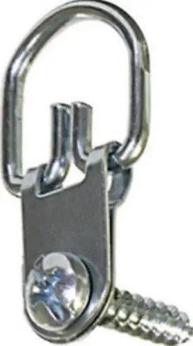 Hillman 122318 4-Pack Of Large Metal D-Ring Folding Picture Hanging Hooks - Quantity Of 40 1