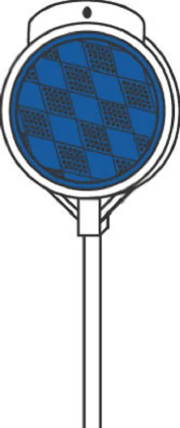 Hillman 840072 48" Blue Driveway Marker Reflectors - Quantity Of 18 1