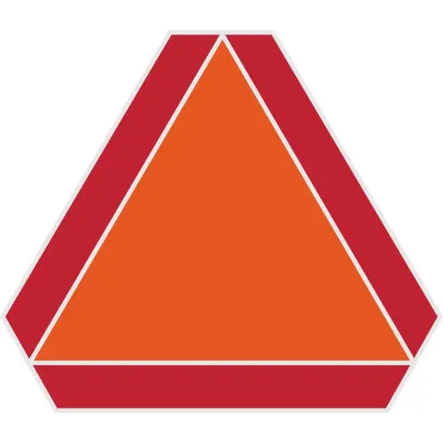 Hillman 840628 14" X 16" Aluminum Slow Moving Vehicle Emblem Sign - Quantity Of 6 1