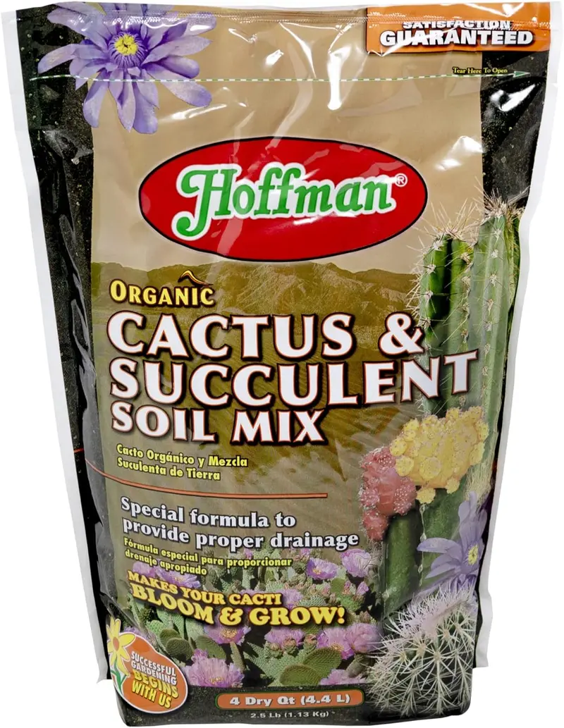 Hoffman 10404 4 Quart Organic Cactus & Succulent Potting Soil Mix - Quantity Of 12 1