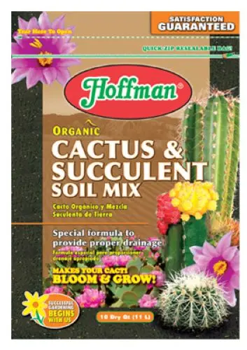 Hoffman 10410 10 Quart Bag Of Organic Cactus & Succulent Potting Planting Soil Mix - Quantity Of 4 1