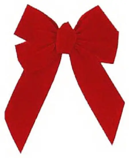 Holiday Trim 7346 10" X 13" X 3" 5 Loop Red Velvet Holiday Christmas Bow - Quantity Of 12 1