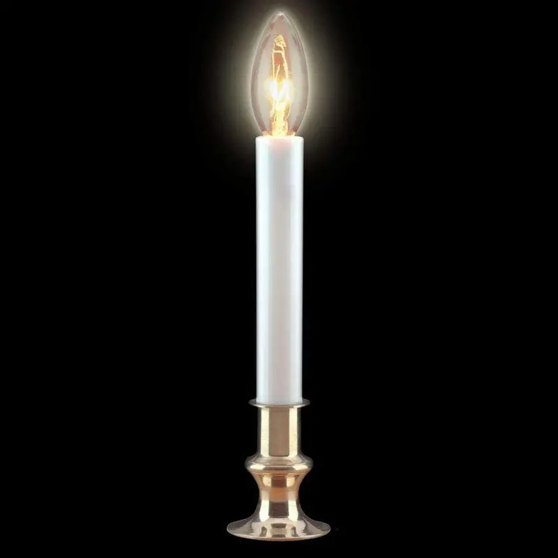 Holiday Wonderland 1528-88 9" Clear Electric Sensor Christmas Window Candles - Quantity Of 24 1