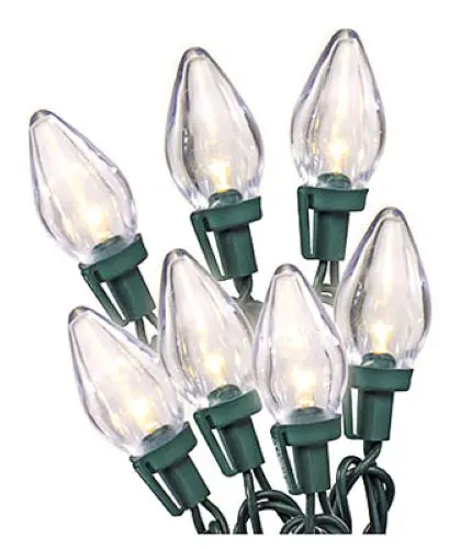 Holiday Wonderland 2735-88A Holiday Led 25-Light C7 Warm White Bulb Set 1