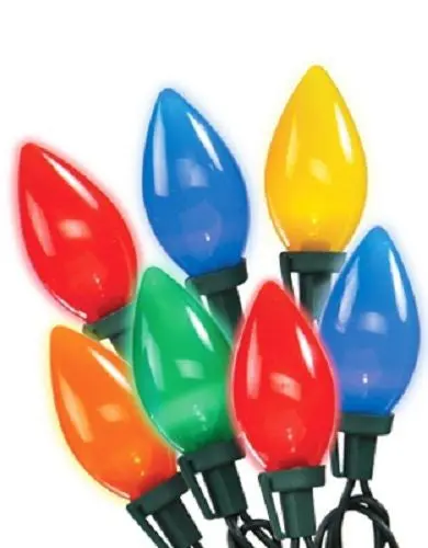 Holiday Wonderland 2936-88A 25-Count C9 Led Multi Ceramic Christmas Light Set - Quantity Of 3 1