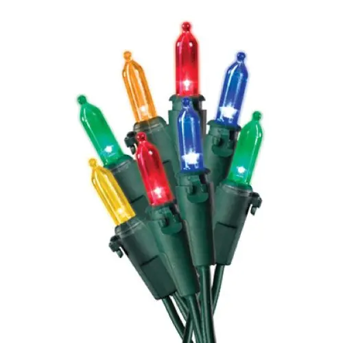 Holiday Wonderland 40841-88A 100-Count Mini Led Multi-Color Christmas Light Set - Quantity Of 3 1