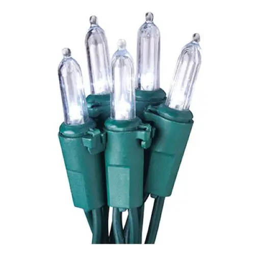 Holiday Wonderland 40842-88A 100 Count Mini Led Cool White Christmas Light Set - Quantity Of 10 1