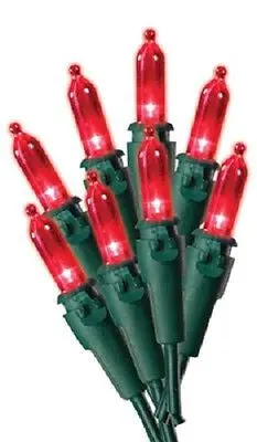 Holiday Wonderland 40843-88A 100 Count Red Led Mini Christmas Light Sets - Quantity Of 12 1