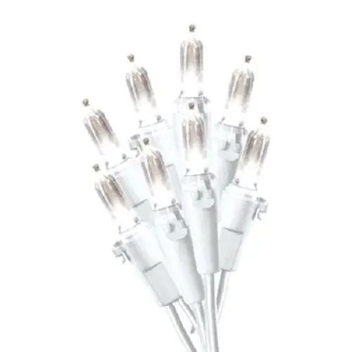 Holiday Wonderland 40846-88A 100 Count Warm White With White Wire Led Mini Christmas Light Set - Quantity Of 2 1