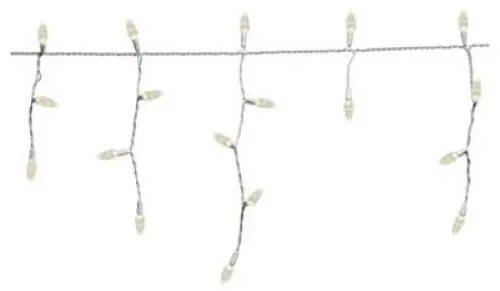 Holiday Wonderland 47690-88 105-Count C3 Led Warm White Icicle Christmas Light Set 1