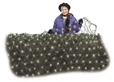 Holiday Wonderland 47893-88 70 Count 4' X 6' Cool White Micro Led Christmas Net Lights - Quantity Of 12 1