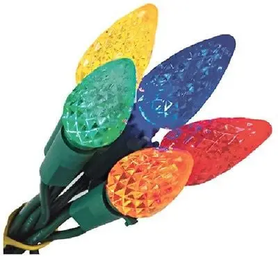 Holiday Wonderland 47941-88A 200 Count Multi C6 Led Christmas Lights Spool - Quantity Of 6 1