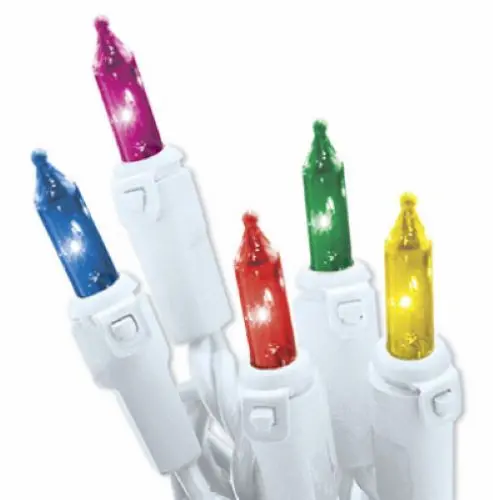 Holiday Wonderland 48601-88A 100-Count Multi-Color With White Cord Christmas Light Set - Quantity Of 24 1