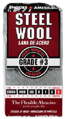 Homax 10121113 12 Pack #3 Coarse Steel Wool Pads - Quantity Of 12 1