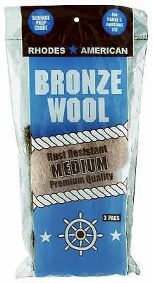 Homax 123101 3 Pack Medium Bronze Wool Pads - Quantity Of 6 (3) Packs 1