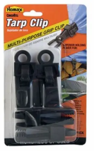 Homax 5304 4-Pack Of Cinchtite Crocodile Tarp Fastening Clips - Quantity Of 12 1