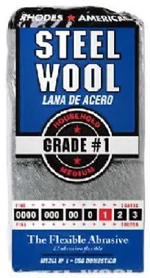 Homax Products 10121111 12 Pack #1 Medium Steel  Wool Pads - Quantity Of 12 1