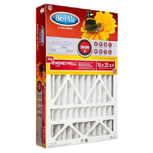 Honeywell Hw1625-11R 16" X 25" X 4" Best Air Merv 11 One Year Pleated Filter - Quantity Of 3 1