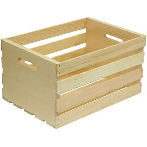 Houseworks 67140 18"L X 12.5" X 9.5"H Large Pallet Wood Crate - Quantity Of 1 1