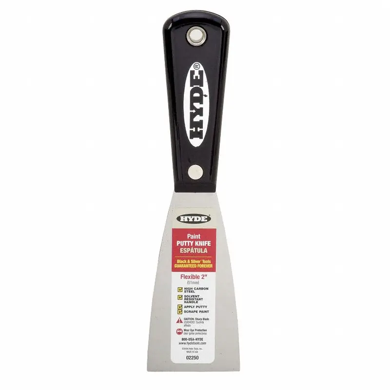 Hyde 02300 2 Inch Stiff High Carbon Steel Blade Putty Knife - Quantity Of 5 1