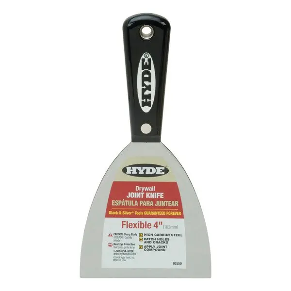 Hyde 02550 4 Inch High Carbon Steel Blade Putty Joint Knife - Quantity Of 14 1