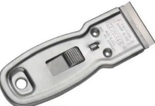 Hyde Tools 13050 Delta Heavy Duty Metal Single Edge Razor Blade Glass Scraper - Quantity Of 6 1