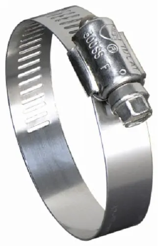 Ideal 670040028053 1-1/4" X 2-1/4" 300 Series Stainless Steel Marine Grade Hose Clamp - Quantity Of 10 1