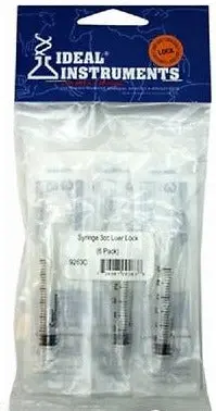 Ideal Instruments 9264C 6 Pack 6Cc  Disposable Livestock Syringes Luer Lock - Quantity Of 24 1