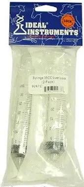 Ideal Instruments 9267C 2 Pack 35Cc Disposable Livestock Syringes Luer Lock - Quantity Of 24 1