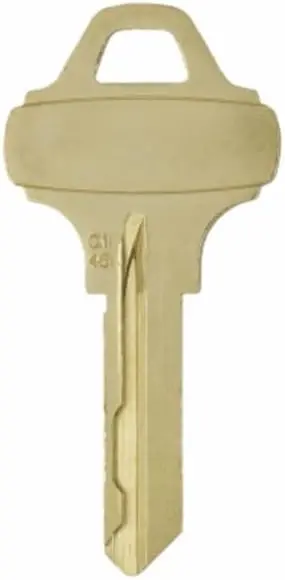 Ilco C145 Schlage Everest Line Compatible Residential Key Blank 1