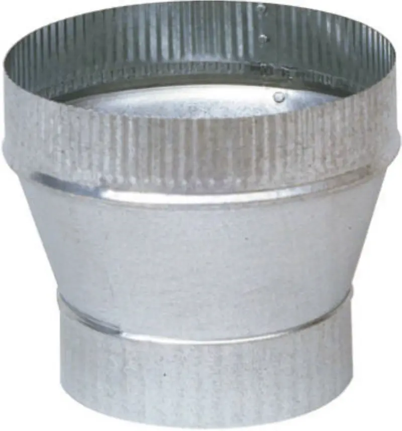 Imperial Gv1360 6" To 8" 24 Gauge Galvanized Steel Stove Pipe Increaser 2