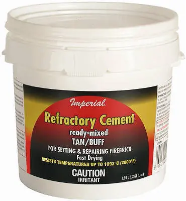 Imperial Kk0307 64 Oz. Ready Mixed Tan / Buff Refractory Firebrick Cement Mortar 1