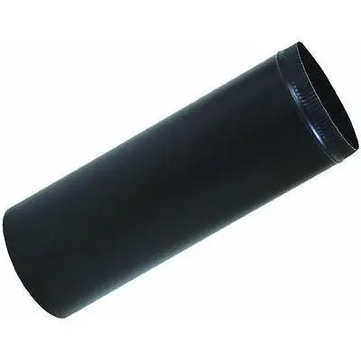 Imperial Mfg Bm0220 6" X 48" 24 Gauge Black Metal Stove / Chimney Pipe - Quantity Of 10 2