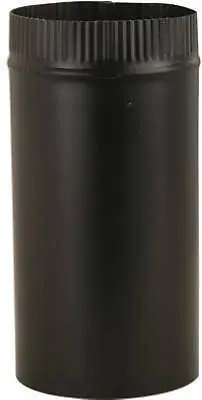 Imperial Mfg Bm0220 6" X 48" 24 Gauge Black Metal Stove / Chimney Pipe - Quantity Of 5 1