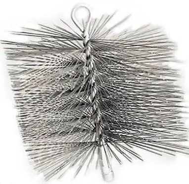 Imperial Mfg Br0302 12" X 12" Square Premium Single Spiral Wire Chimney Brush 1
