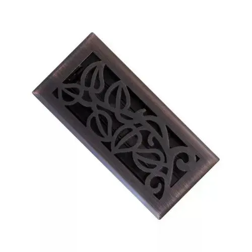 Imperial Rg3279-A 4" X 10" Oil Rubbed Bronze Finish Vine Floor Register 1