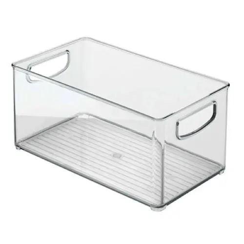 Interdesign 64530 10" X 6" X 5" Clear Plastic Kitchen Storage Bin 1