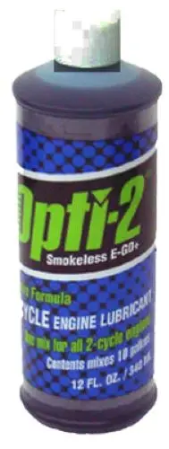 Interlube Opti-2 21212 12 Oz Bottle Of 2-Cycle Oil Lubricant With Fuel Stabilizer - Quantity Of 12 1