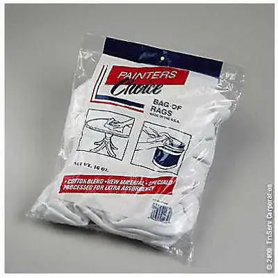 Intex 8316-12-01-Ts 1 Lb White Painters Cotton Blend Bag Of Rags - Quantity Of 36 1